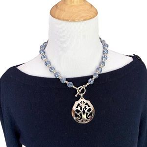 Ralph Lauren navy cashmere boatneck sweater size S